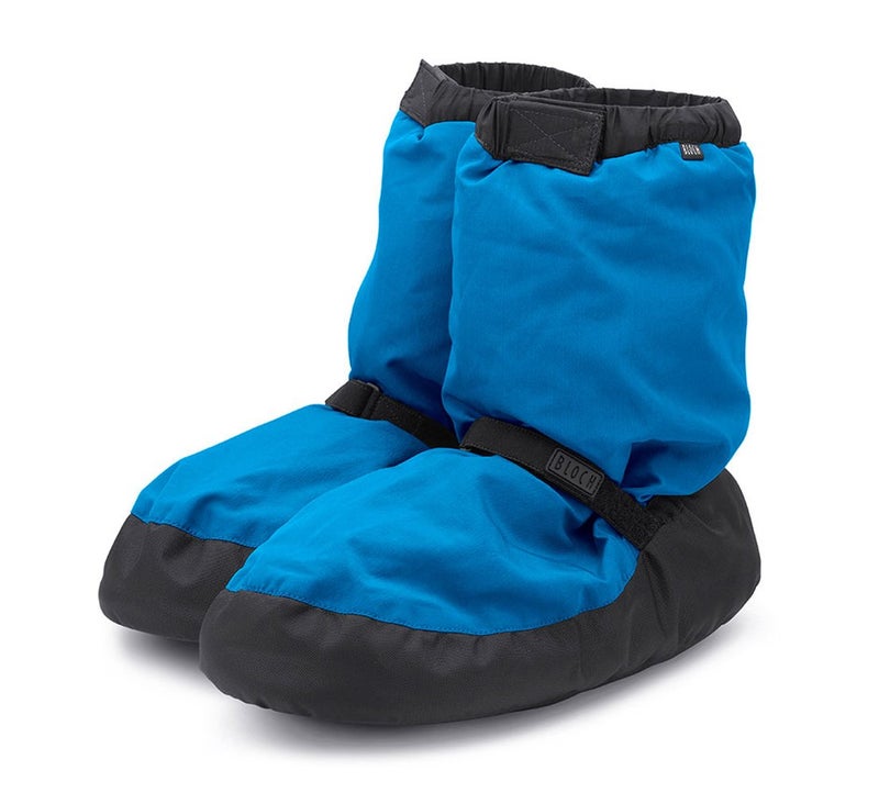Bloch girls Bootie Warm Up Boot Slipper, Fluorescent Blu, Medium Little Kid US